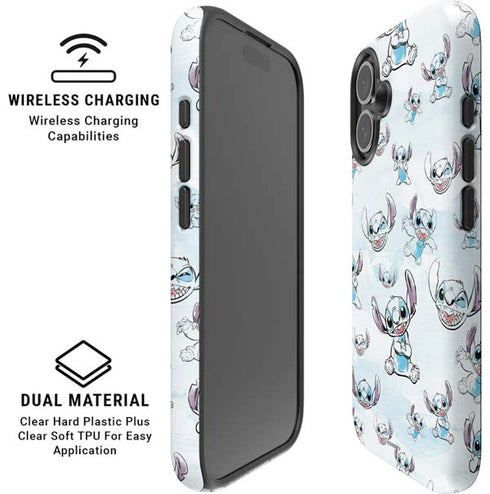 Disney Lilo and Stitch Pattern iPhone 16 Plus Magsafe Impact Case
